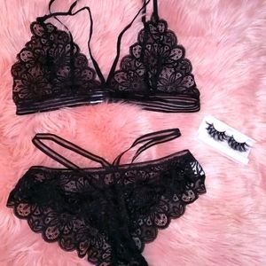 Strappy Lingerie Set